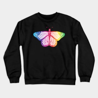 Rainbow Butterfly Crewneck Sweatshirt